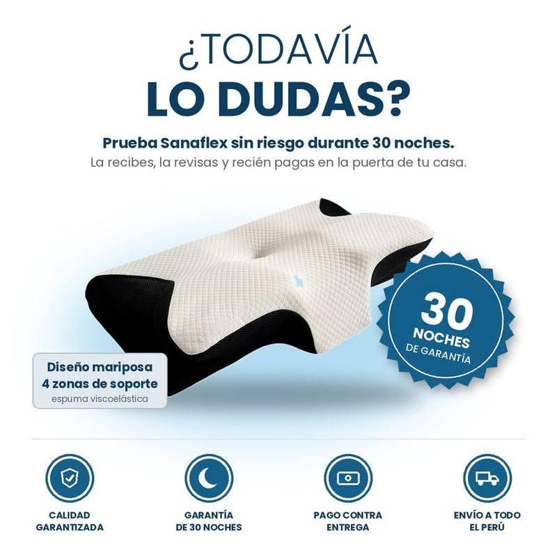 Almohada cervical ergonómica Sanaflex