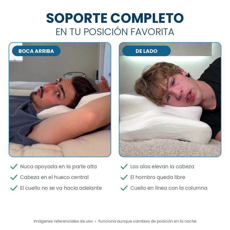 Soporte boca arriba y de lado