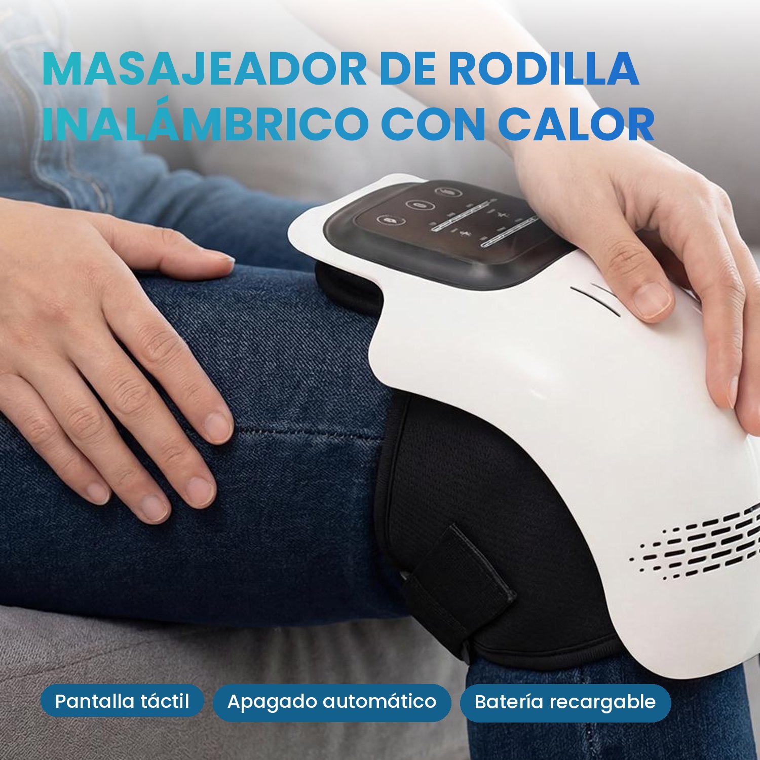 Masajeador de rodilla inalámbrico con calor